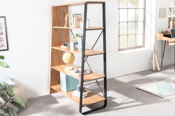 Raft din MDF înfoliat și cadre metallic Studio, 155 cm [2]