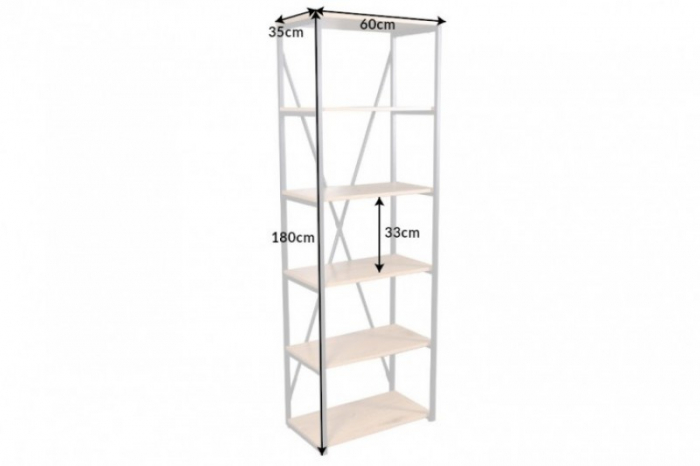 Raft din MDF înfoliat și cadre metallic Studio, 180 cm [7]