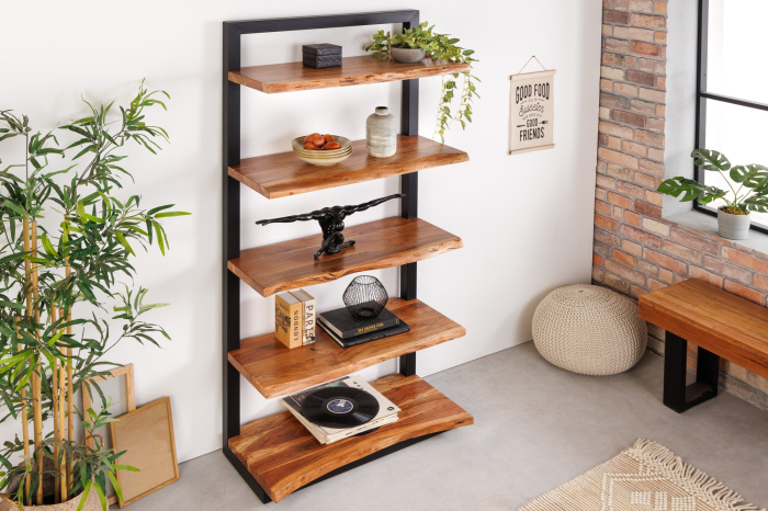 Raft MAMMUT din lemn de salcam si metal, 180 cm [2]