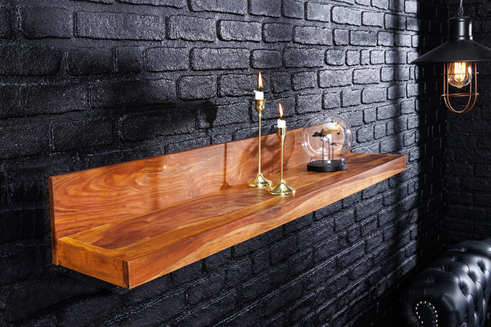 Raft pentru perete MAKASSAR din lemn sheesham, 80 cm [2]