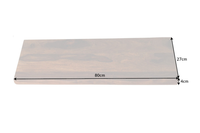 Raft pentru perete MAMMUT din lemn sheesham, 80 cm [9]