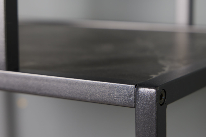 Raft pentru perete SLIM LINE cu aspect de marmura antracit, 75x90 cm [5]