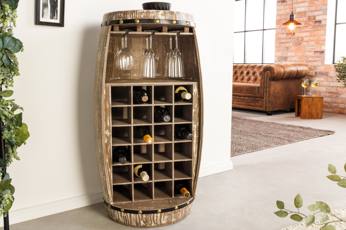 Raft pentru vin BODEGA din lemn masiv de brad, 100 cm [3]