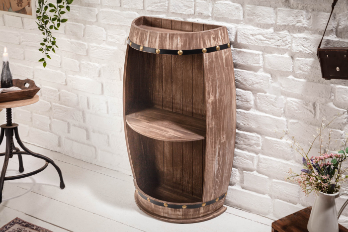 Raft pentru vin BODEGA din lemn masiv de brad, 80 cm [4]