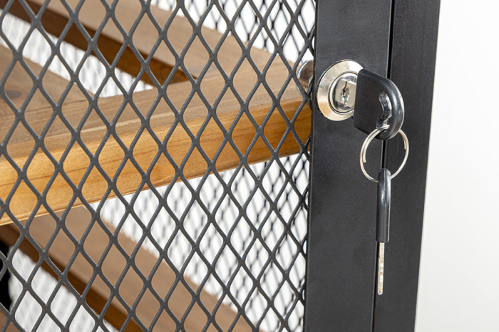 Raft pentru vin BODEGA din lemn si metal, 185 cm [6]