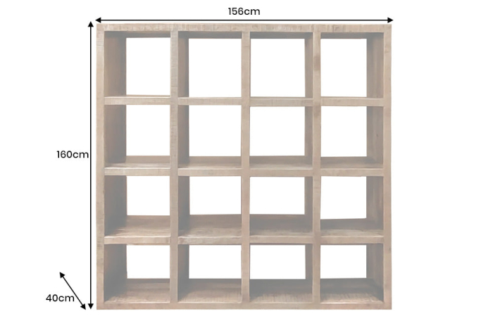 Raft RON CRAFT din lemn de mangom 160x156 cm [9]