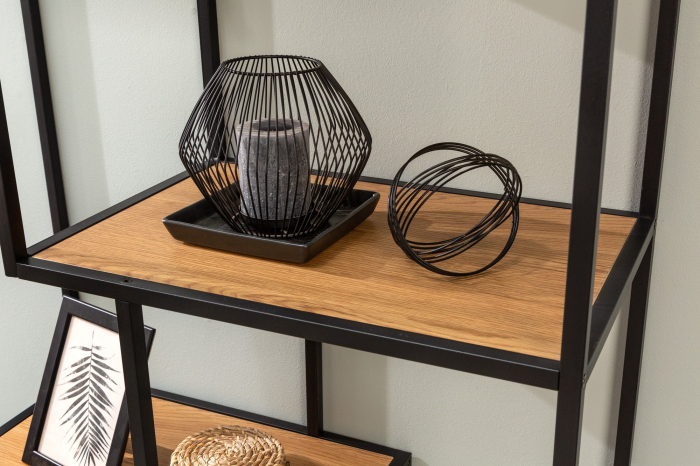 Raft SLIM LINE din lemn de stejar, 185x77 cm [4]