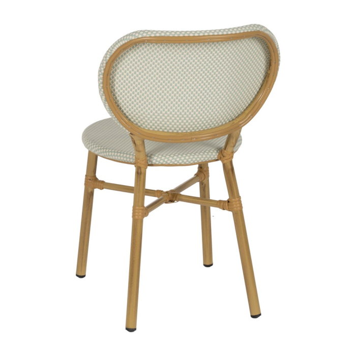 Scaun de exterior aquamarine din  aluminiu-textilena 47 x 60 x 79 cm [5]