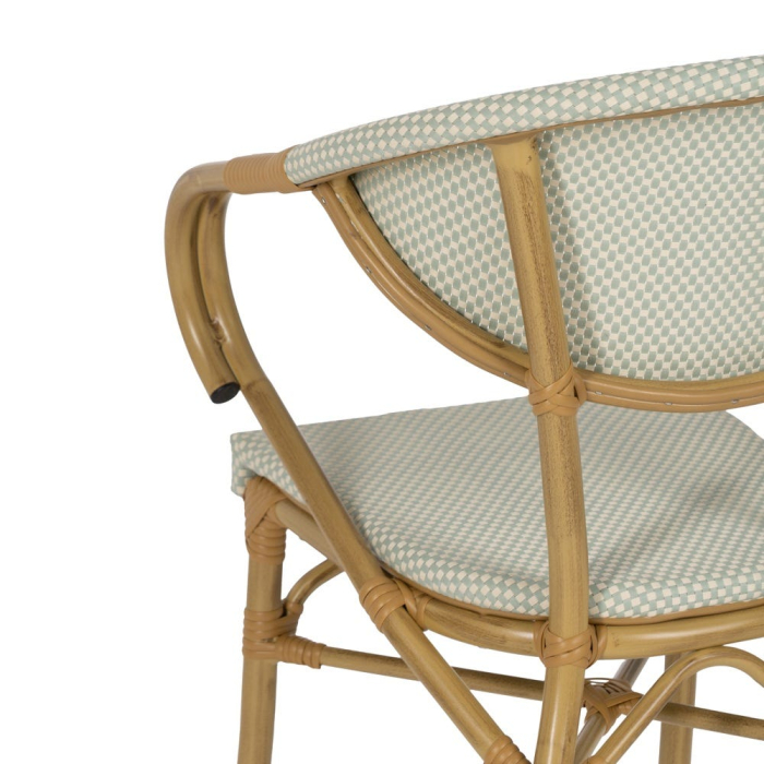 Scaun de exterior aquamarine aluminiu-textilena 57 x 58,50 x 82 cm [12]