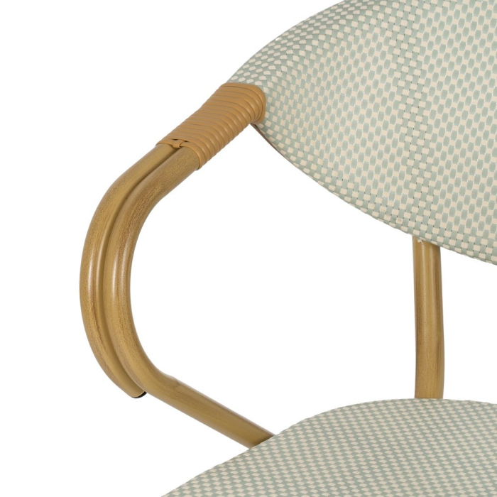 Scaun de exterior aquamarine aluminiu-textilena 57 x 58,50 x 82 cm [7]