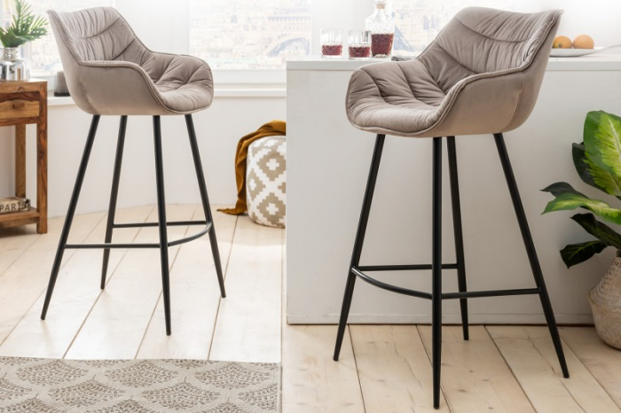 Set 2 scaune bar șampanie The Dutch Comfort, 104 cm [4]
