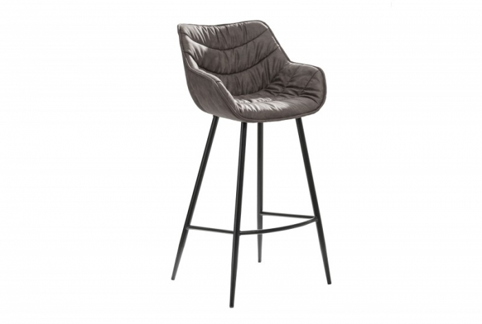Set 2 scaune bar gri The Dutch Comfort, 104 cm [1]