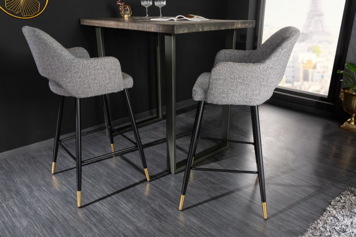 Scaun bar Paris cu tapterie din tesatura structurala [4]