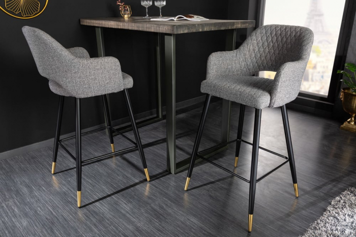 Scaun bar Paris cu tapterie din tesatura structurala [3]