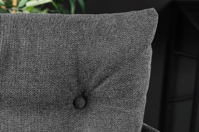 Scaun bar rotative BIG GEORGE din catifea antracit  [4]