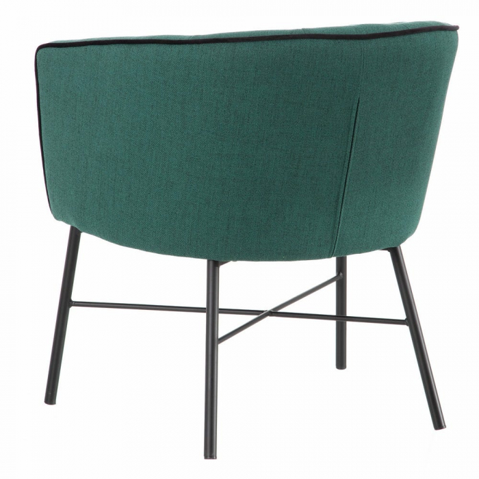 Scaun cu tapițerie din țesătură structurală și metal 69 X 60 X 75 CM [5]