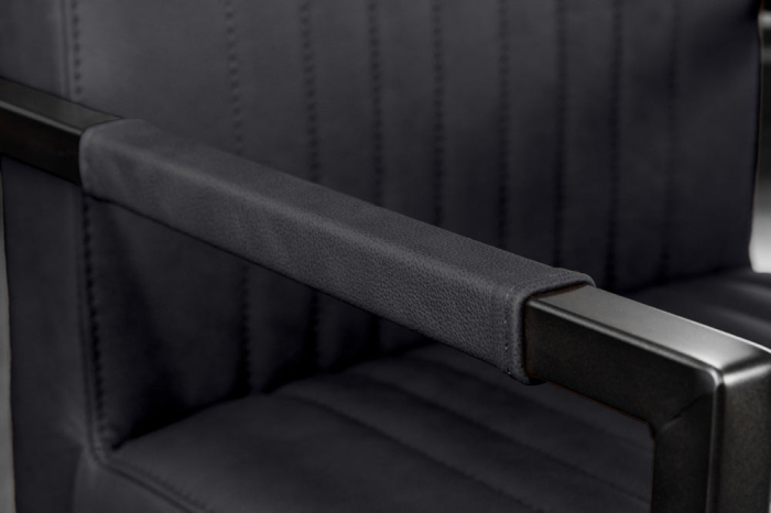 Scaun BIG ASTON din piele neagra [5]