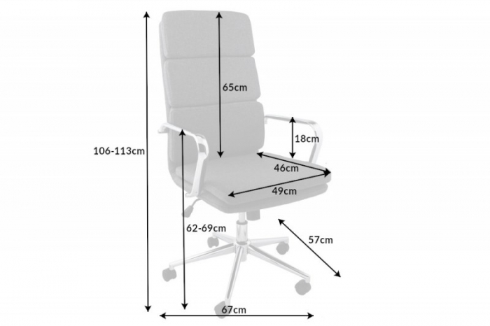 Scaun birou Trader cu inaltime reglabila 106 -113 cm [5]