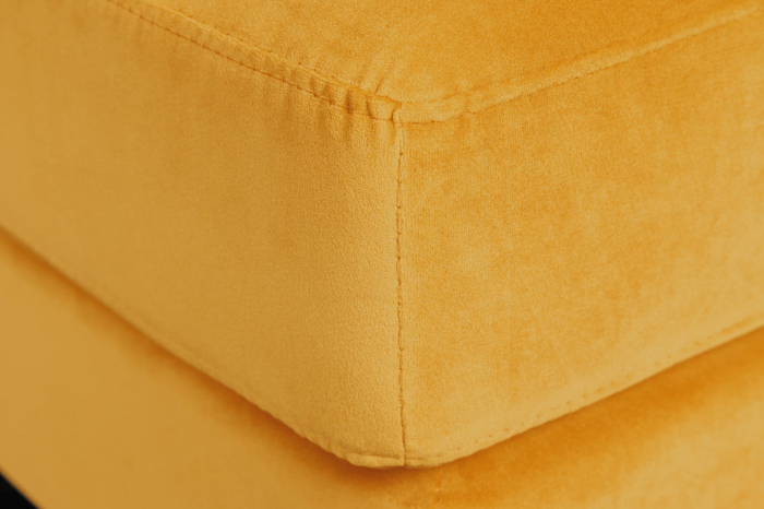 Scaun COZY VELVET 80 cm catifea galben muștar [9]