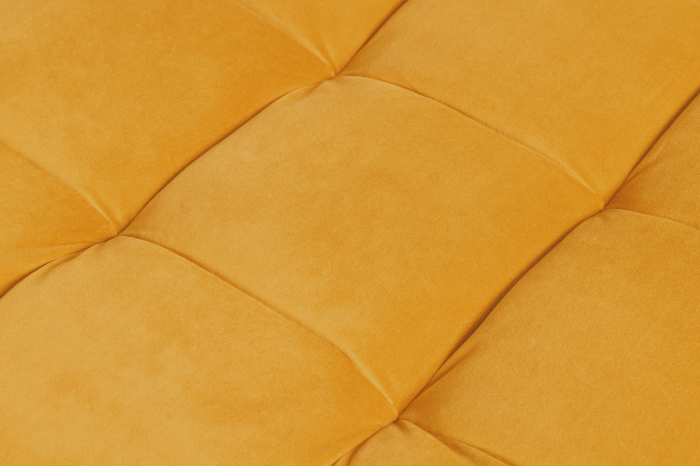 Scaun COZY VELVET 80 cm catifea galben muștar [8]