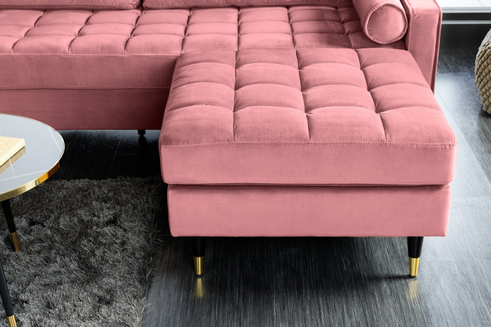 Scaun COZY VELVET 80 cm catifea roz închis [5]