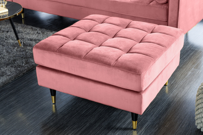 Scaun COZY VELVET 80 cm catifea roz închis [3]