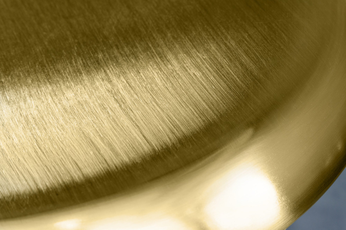 Scaun de bar INDUSTRIAL din metal mat auriu, 73-81 cm [10]