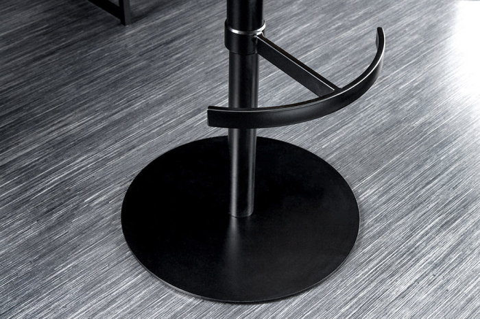 Scaun de bar rotativ BIG GEORGE din piele cognac cu inaltime ajustabila [8]