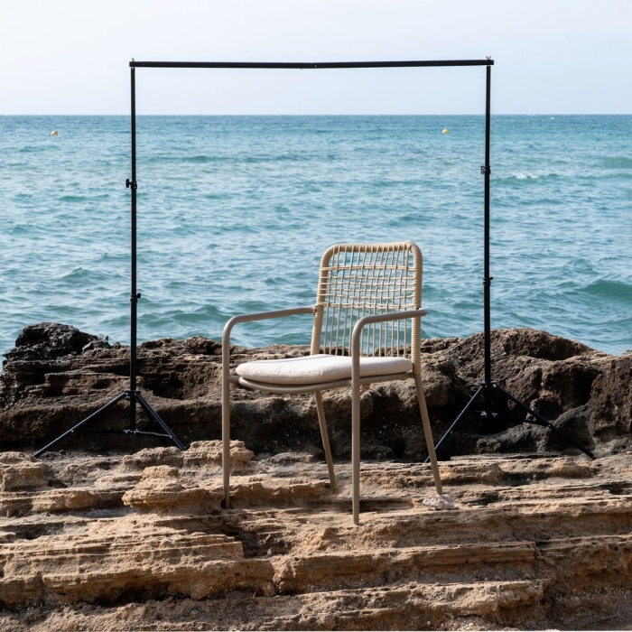 Scaun de exterior din aluminiu 58 x 62 x 85 cm [2]