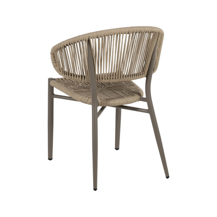 Scaun de exterior din aluminiu natural 59 x 58 x 79 cm [5]