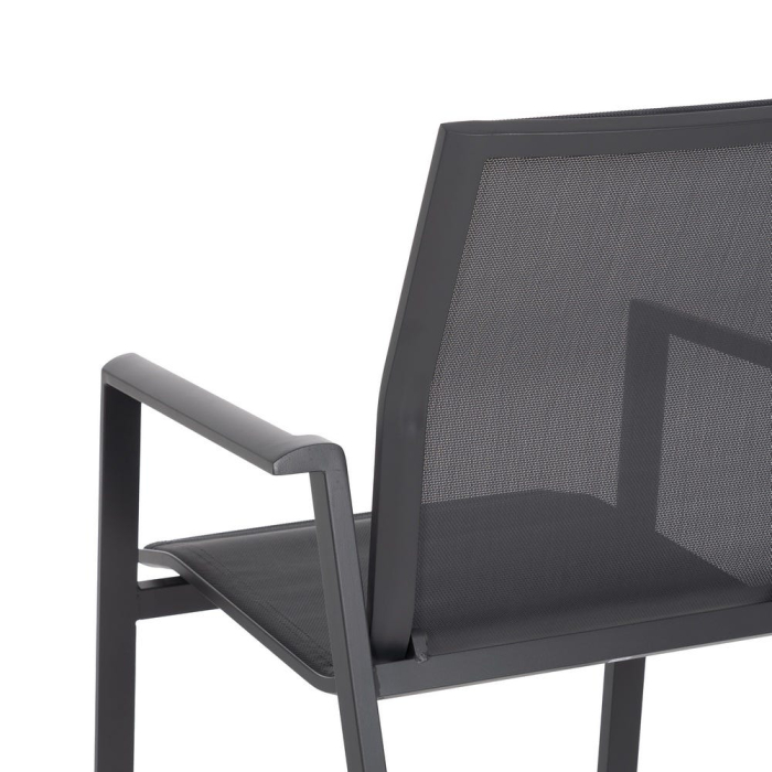 Scaun de exterior din aluminiu-textilena 56,50 x 61,50 x 88,50 cm [10]