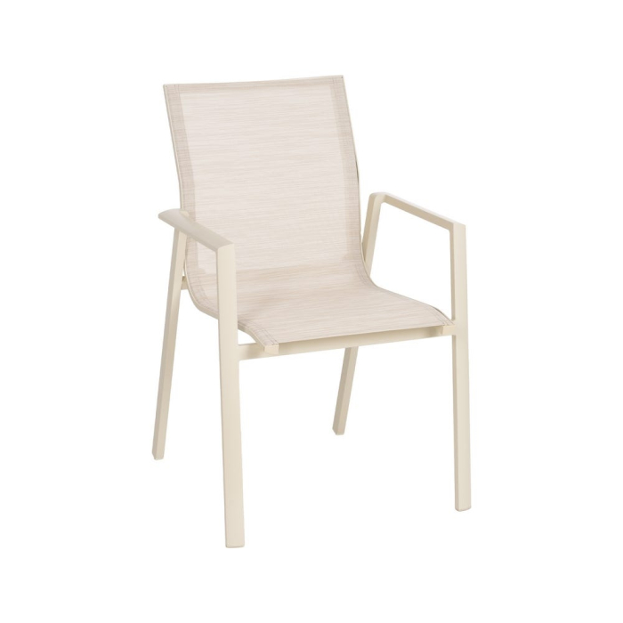 Scaun de exterior din aluminiu-textilena 57 x 62,50 x 88 cm [3]