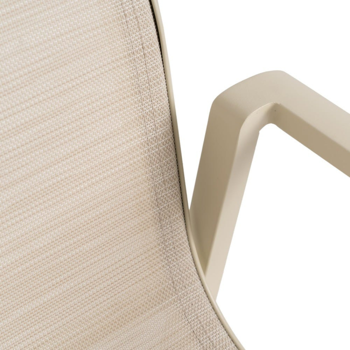 Scaun de exterior din aluminiu-textilena 57 x 62,50 x 88 cm [9]