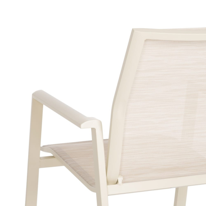 Scaun de exterior din aluminiu-textilena 57 x 62,50 x 88 cm [10]