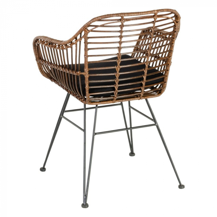 Scaun din metal și ratan 57 X 56 X 81 CM [6]