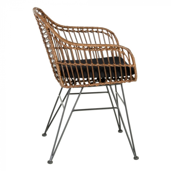 Scaun din metal și ratan 57 X 56 X 81 CM [5]
