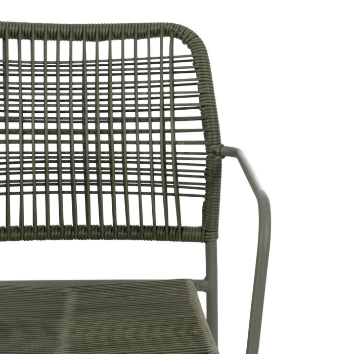 Scaun de exterior din oțel verde  53 x 63 x 78 cm [6]