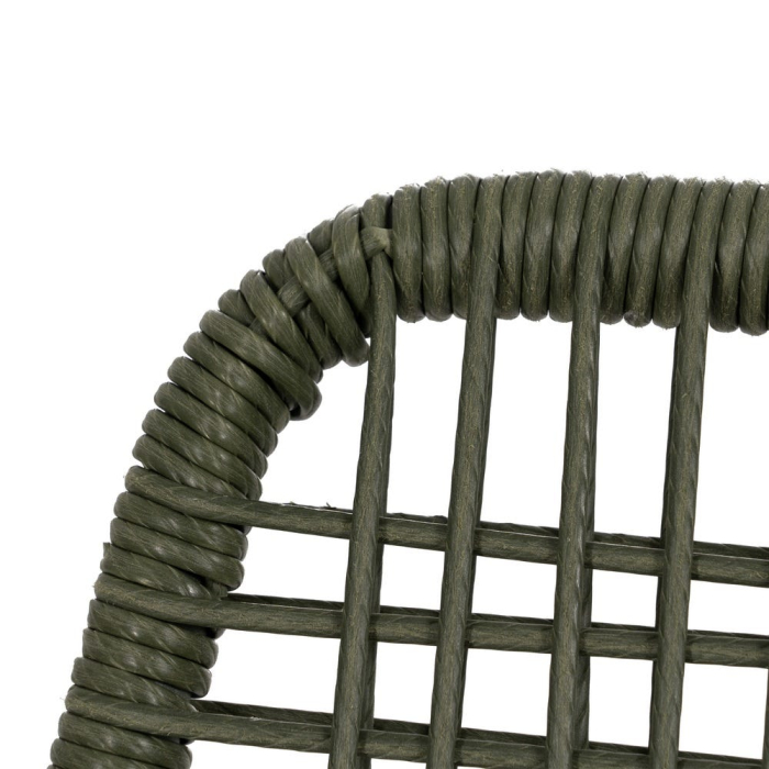 Scaun de exterior din oțel verde  53 x 63 x 78 cm [9]