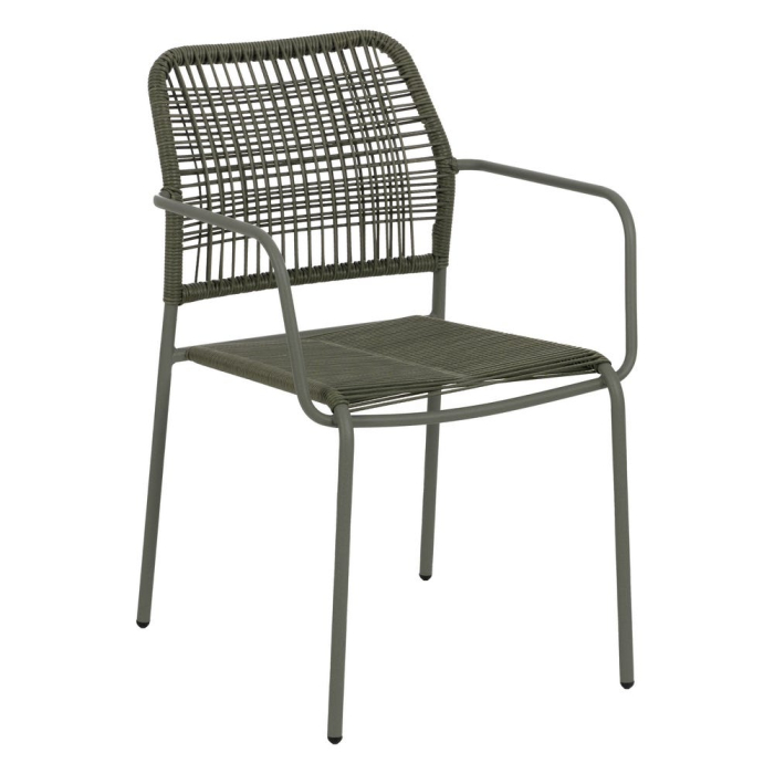 Scaun de exterior din oțel verde  53 x 63 x 78 cm [3]