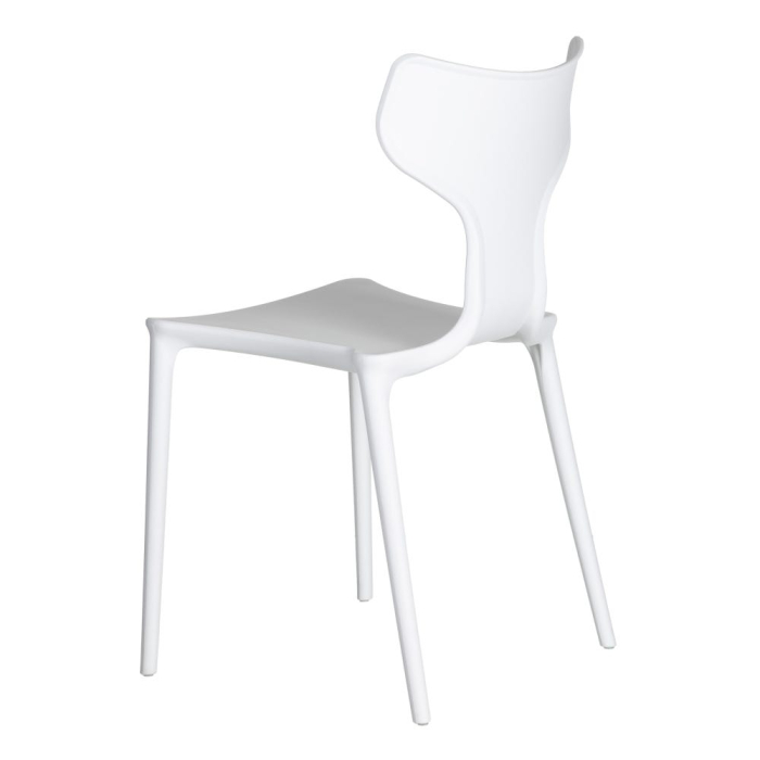 Scaun de exterior  din polipropilenă alb 47 x 41 x 83,50 cm [5]