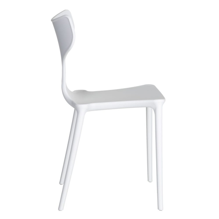 Scaun de exterior  din polipropilenă alb 47 x 41 x 83,50 cm [4]
