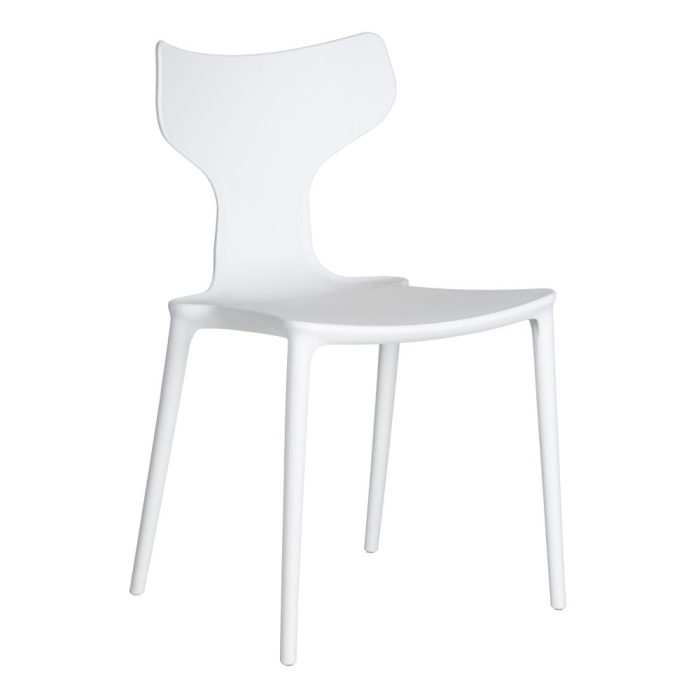 Scaun de exterior  din polipropilenă alb 47 x 41 x 83,50 cm [3]