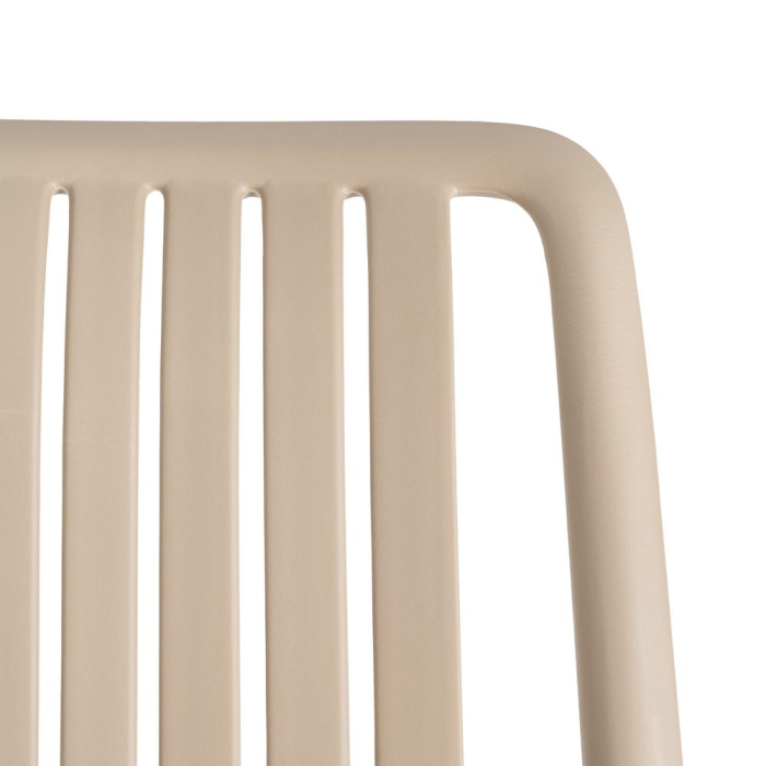 Scaun de exterior din polipropilenă bej 47 x 51,50 x 77,50 cm [7]
