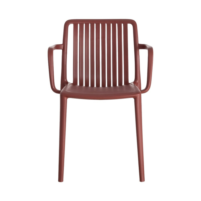 Scaun de exterior din polipropilenă roșu 53 x 50 x 77,50 cm [9]
