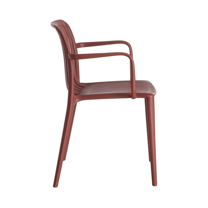 Scaun de exterior din polipropilenă roșu 53 x 50 x 77,50 cm [6]