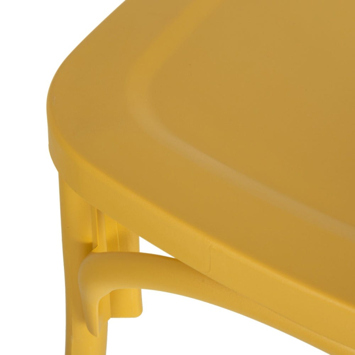 Scaun de exterior  din polipropilenă galben 48,50 x 43 x 91 cm [8]