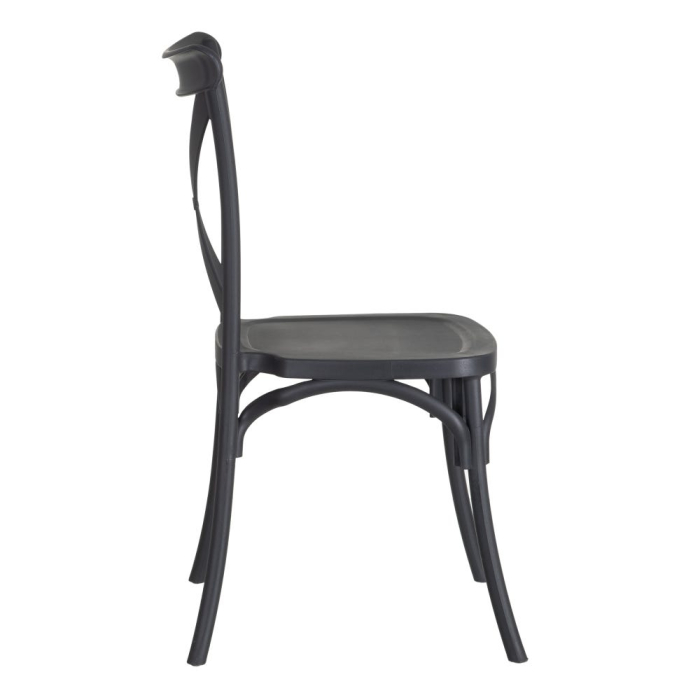 Scaun de exterior  din polipropilenă gri 48,50 x 43 x 91 cm [4]