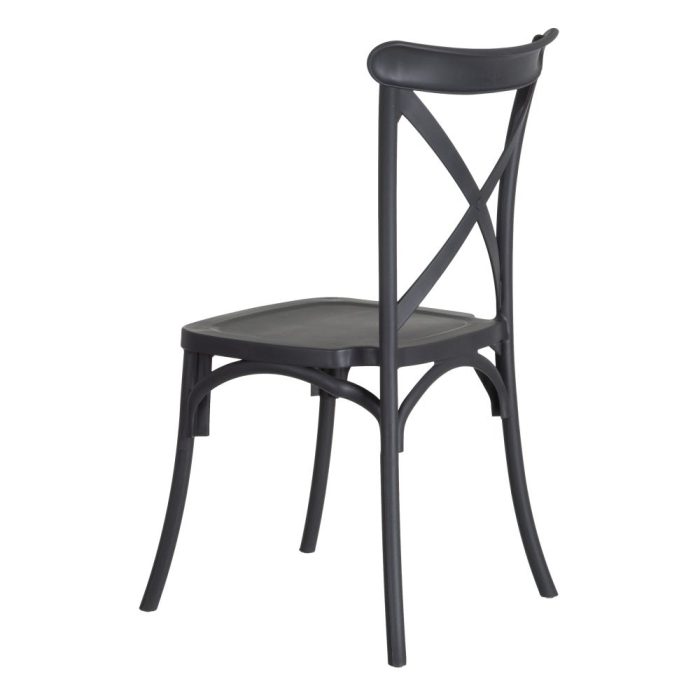 Scaun de exterior  din polipropilenă gri 48,50 x 43 x 91 cm [5]