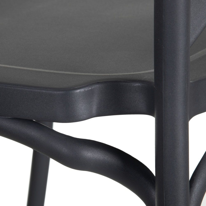 Scaun de exterior  din polipropilenă gri 48,50 x 43 x 91 cm [7]