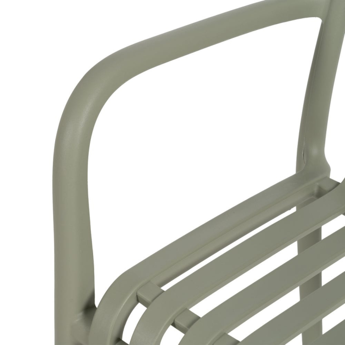 Scaun de exterior din polipropilenă verde 56 x 57 x 81 cm [9]